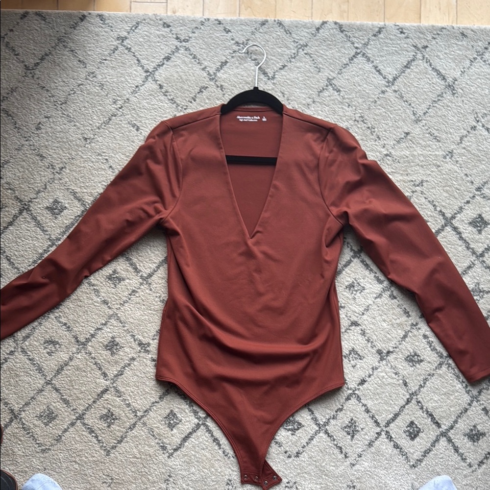 Women's Rust Long Sleeve Bodysuit